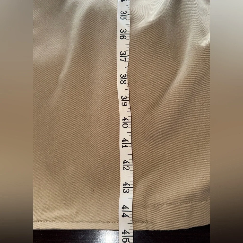 Vintage London Fog Tan Trench Coat Removable Zipped Lining Sz 44R Large - Picture 10 of 12